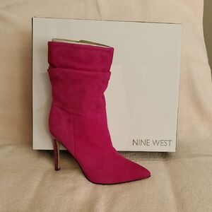 Nine West Fuchsia Heeled Boots